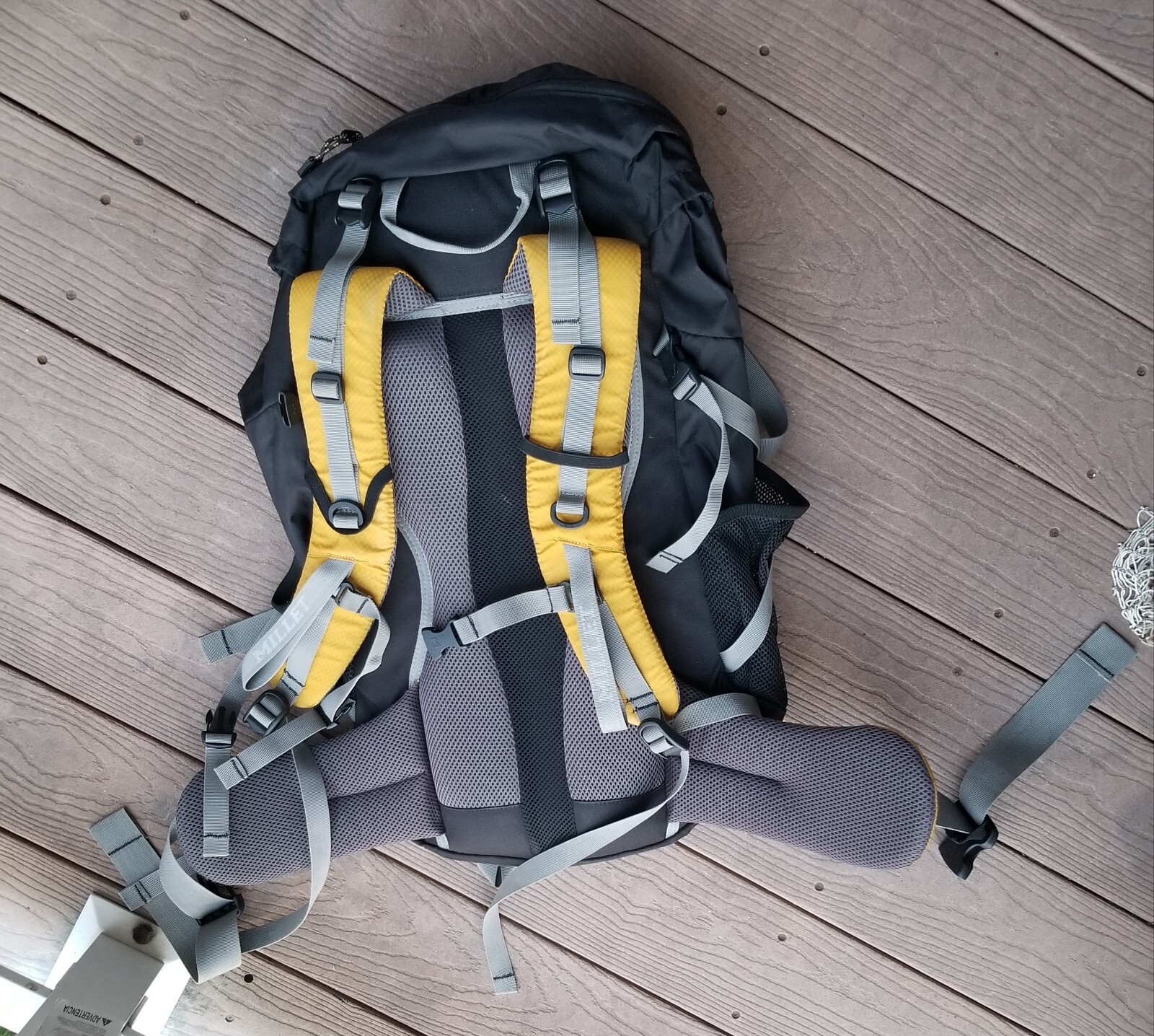 Millet Hiking Backpack Gold & Black 2