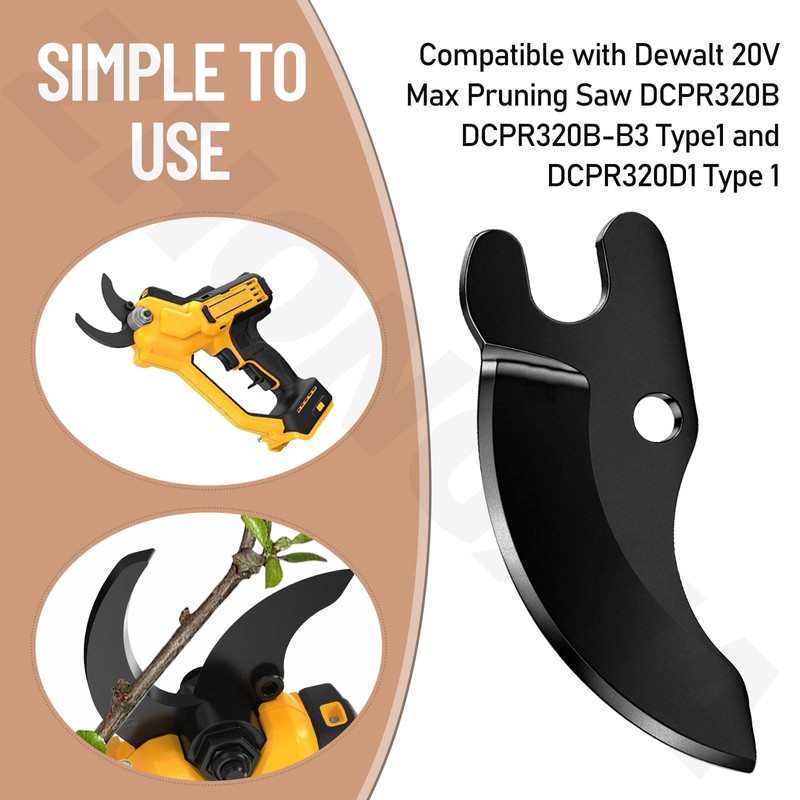2Pk N920015 Replacement Pruning Shears Blades For Dewalt 20V Max Cordless Pruner gallery