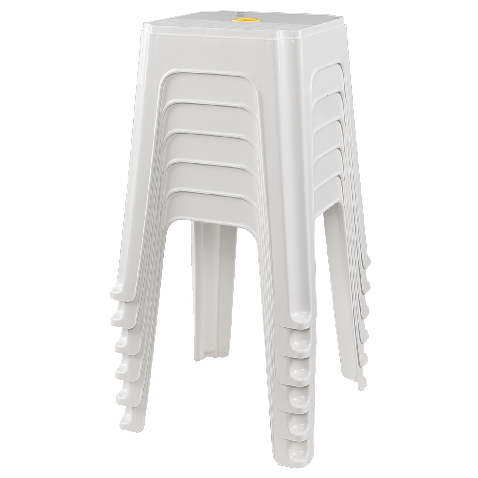 Kekow 18.5" H Plastic Nesting Stool Commercial Stackable Seat Stool, 6/12-Pack gallery