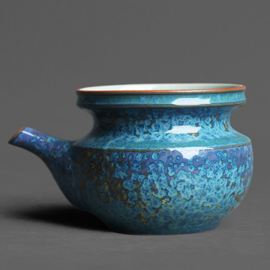 Blue Ceramic Tea Pitcher Pottery Chahai gallery