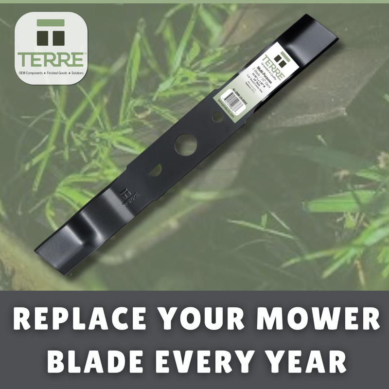 Terre Products Multi-Purpose Lawn Mower Blade 20” Deck Greenworks 25022, 25112 gallery