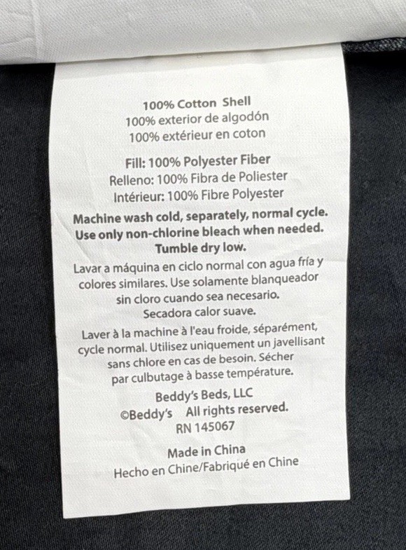 Beddy’s Pillow Sham All Checked Out Black White Gray Check Pattern Discontinued gallery
