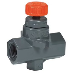 Hayward Flow Control Nva1025t Needle Valve, Straight, Pvc/Fpm, 1/4″, Threaded