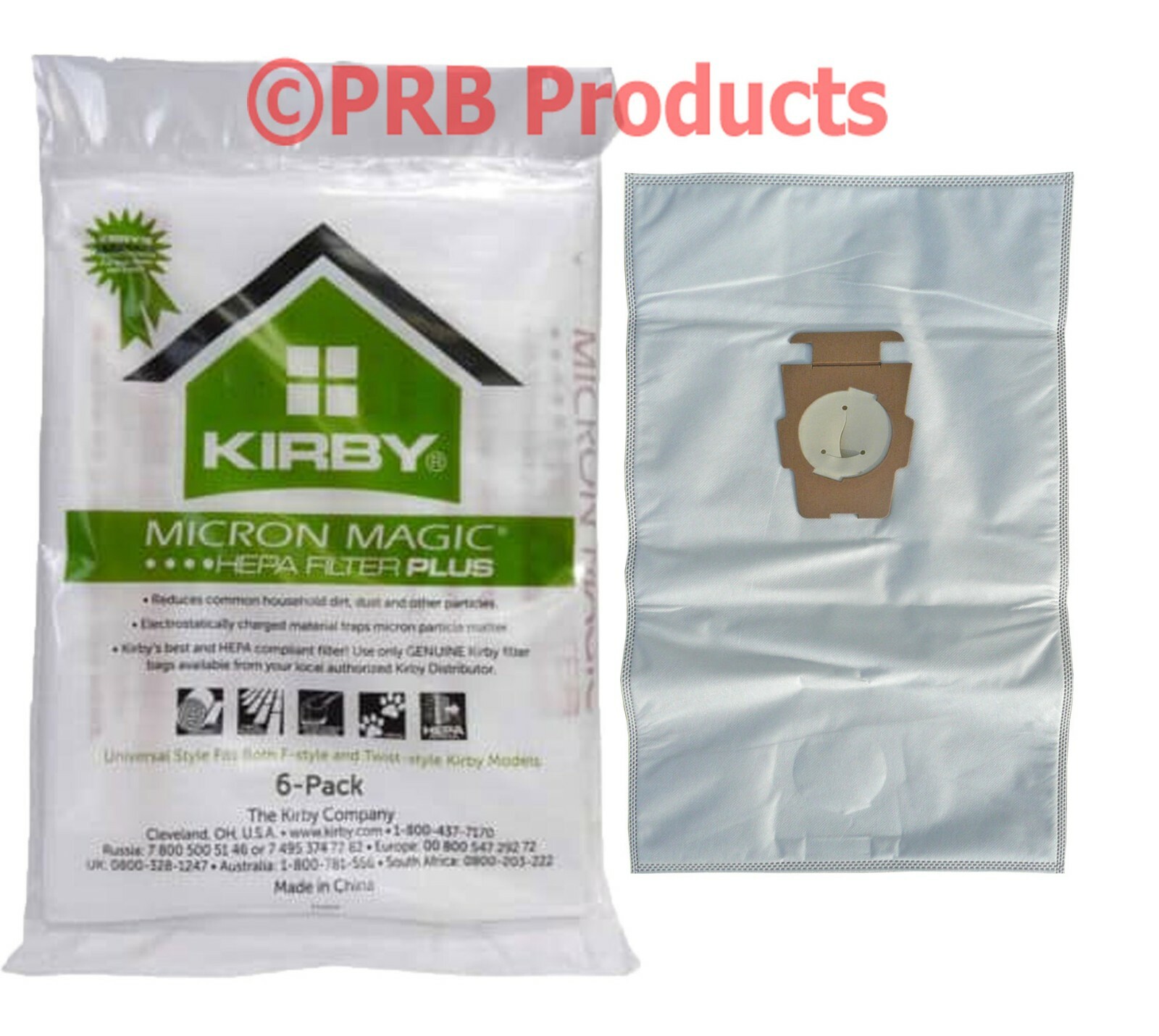 Kirby Hepa Filter MicroAllergen PLUS Vacuum Bag Universal Avalir Sentria Diamond gallery