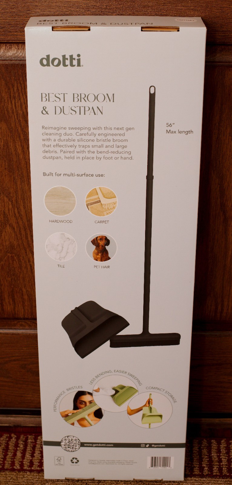 New Dotti Best Broom And Dustpan Set Odyssey Black gallery