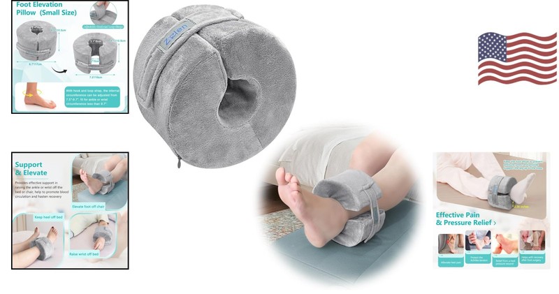 Adjustable Foot Support Pillow for Bed & Chair - Firm Foam for Surgery Recovery gallery