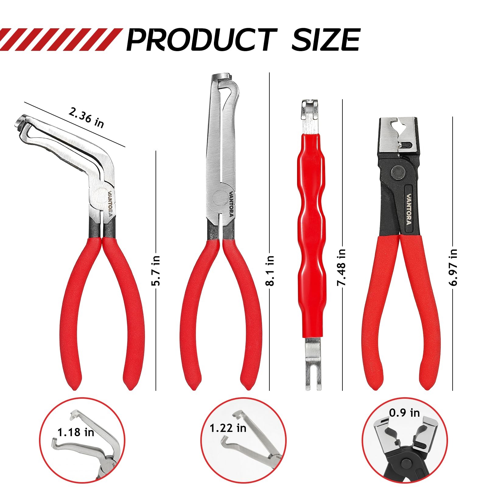 5 Piece Automotive Electrical & Hose Clamp Repair Tool Set for Car Wiring & F... gallery