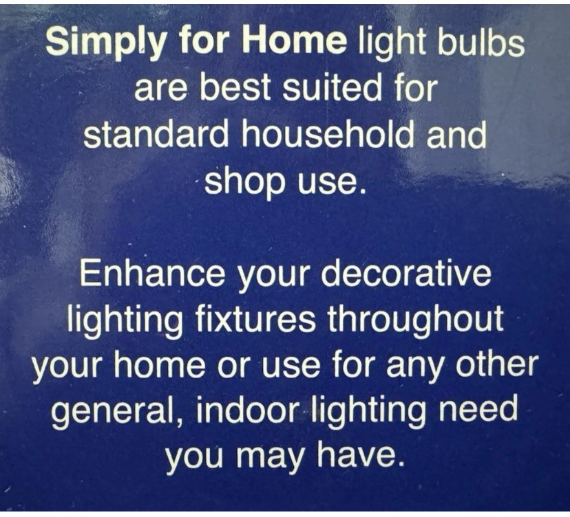 2 Boxes 60W Frosted Simply Home Decorative Light Bulbs Universal Fit gallery
