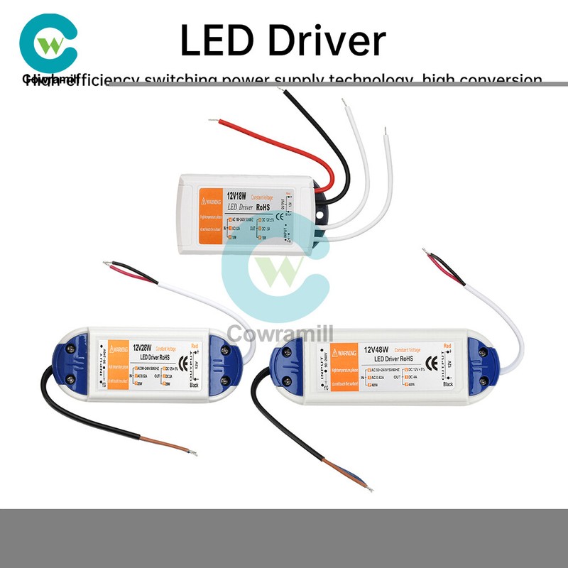 LED Driver Power Supply Adapter Transformer DC 12V 18W 28W 48W for LED Lighting gallery