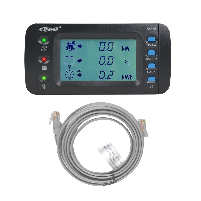 Remote Meter MT75 Monitor EPEVER Controller And Inverter On One Screen Display gallery