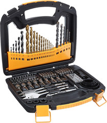 Drill & Driver Multi Bit Set, Alloy Steel Drill Bits for Metal, Wood, Plastic, M