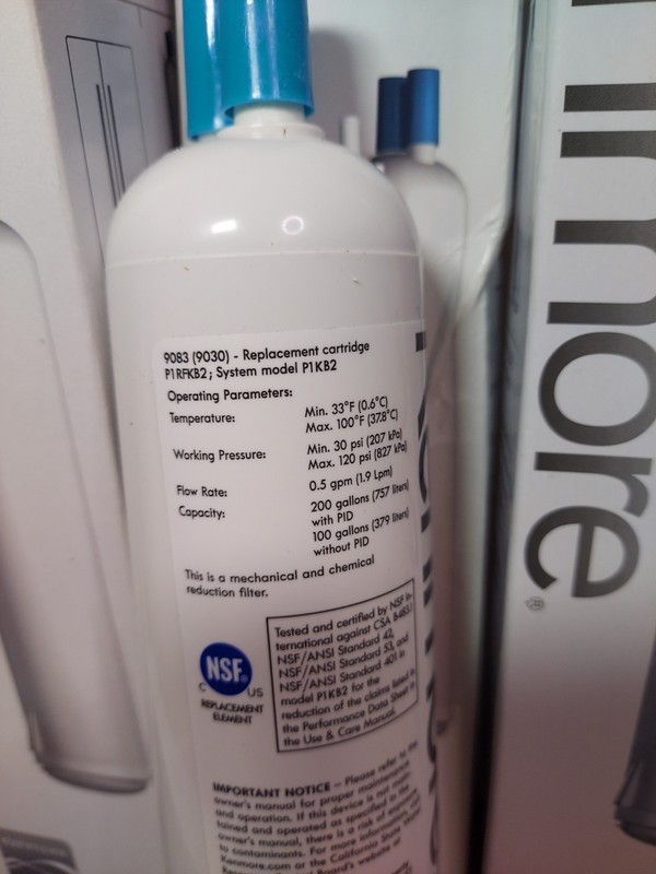 Kenmore 46-9083 Replacement (4) Four Refrigerator Water Filters gallery