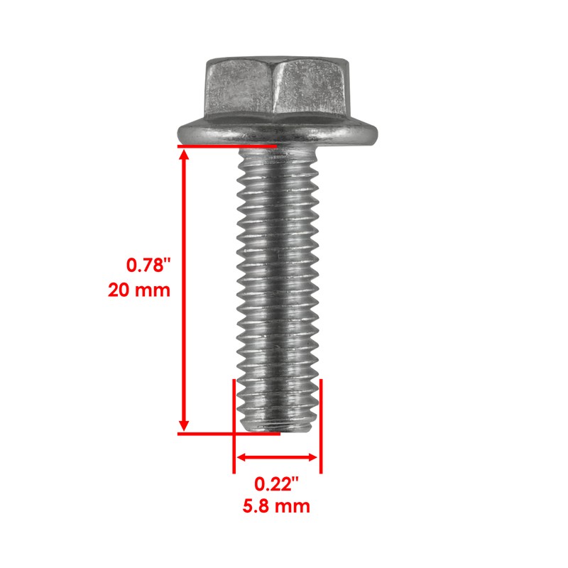 4 Bolt M6 X 20 Screw For John Deere E170 E180 F680 F725 F925 X106 X116R 19M7862 gallery