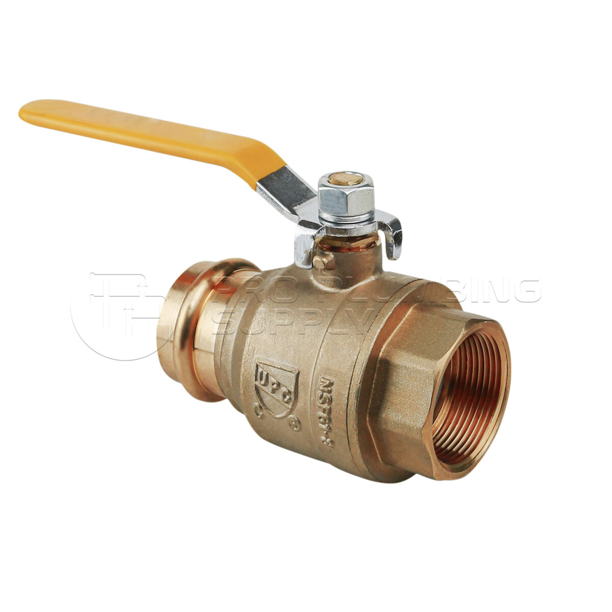 Midline Valve 1/2"in-2" Premium Adapter Brass Ball Valve Press x FIP Connections gallery