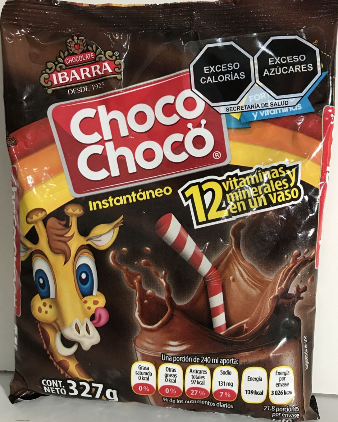 2-Pk Chocolate Ibarra Choco Chocó Instantaneo 327g/11.5oz Chocolate Drink Mix gallery