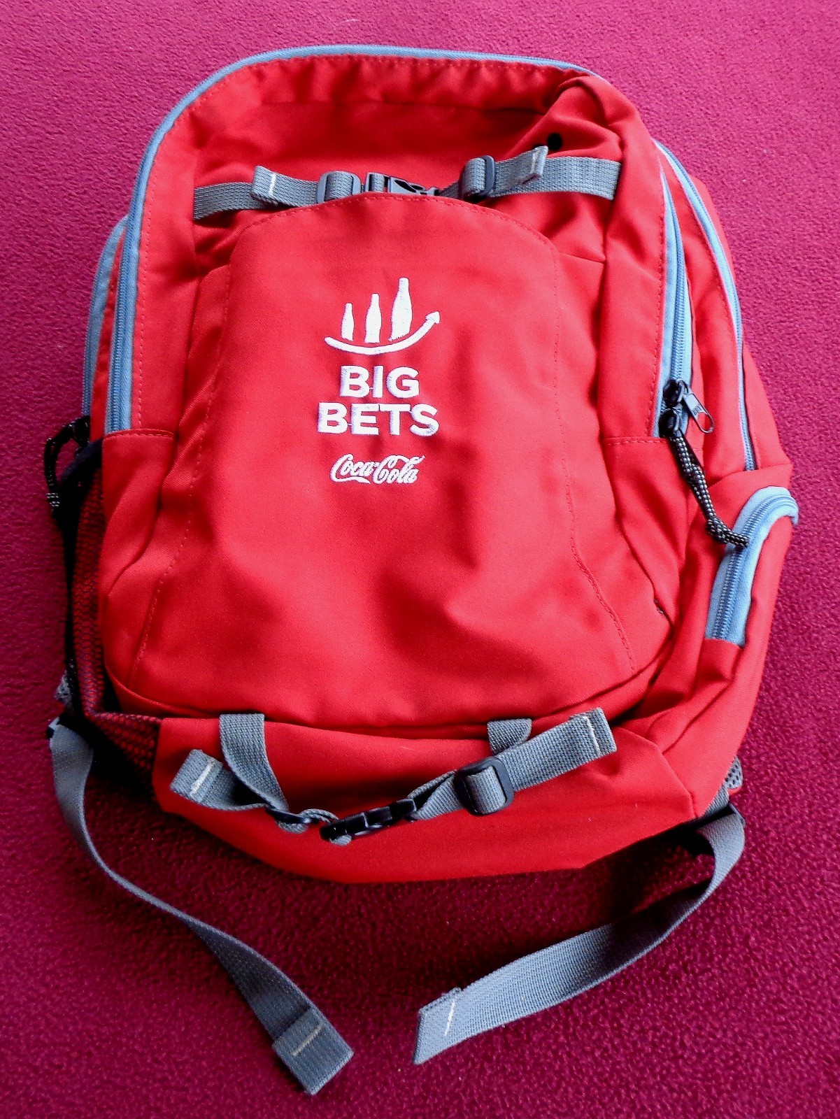 very nice coke big bets coca-cola back pack