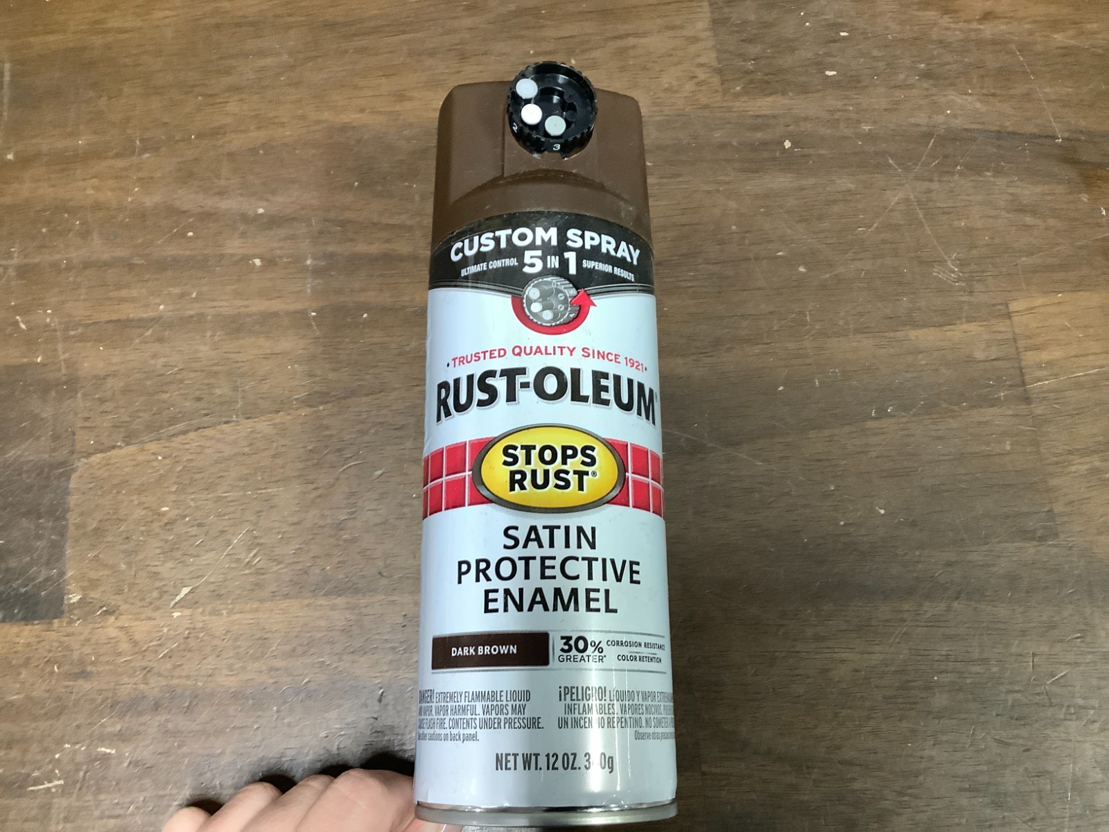 Rust-Oleum 376873 Stops Rust Custom 12 Ounce 5 IN 1 SPRAY , Satin Dark Brown gallery