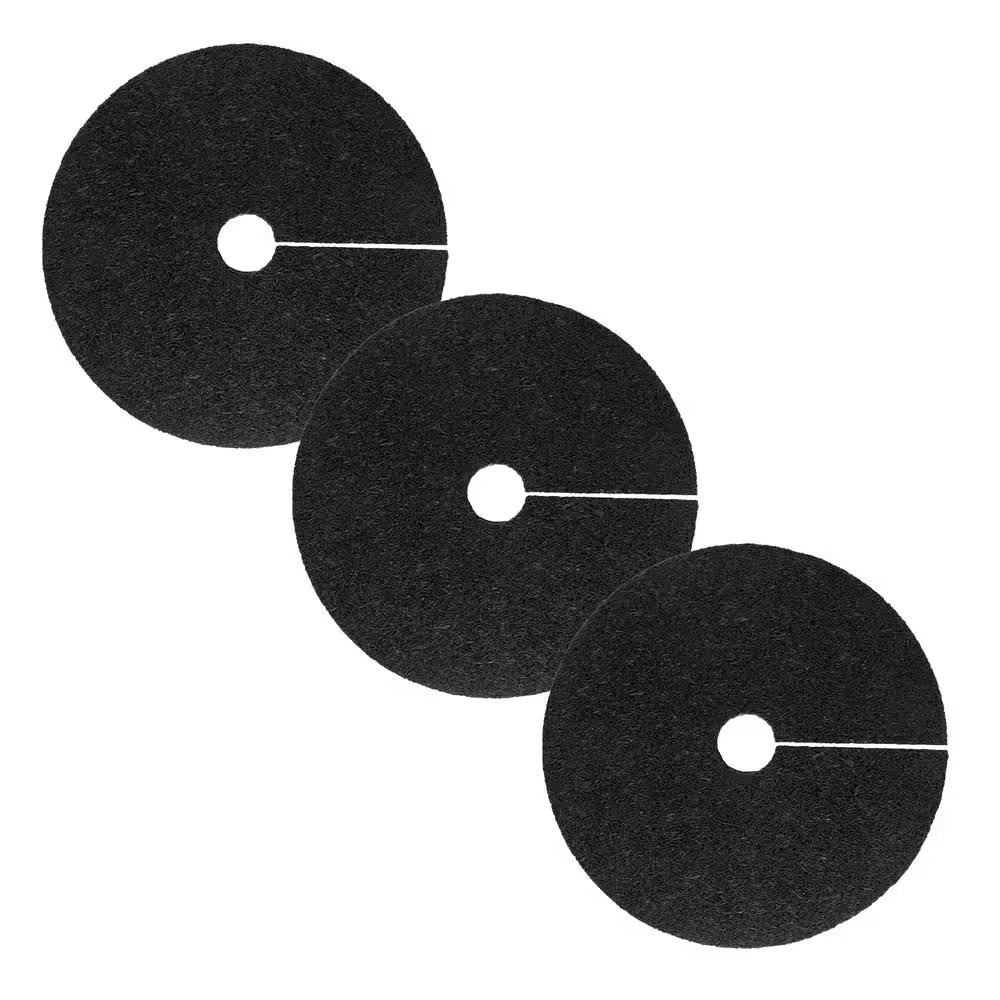 24 In. Black Recycled Rubber Tree Ring (3-Pack) gallery