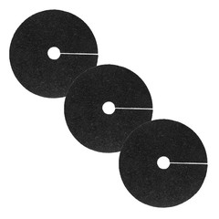 24 In. Black Recycled Rubber Tree Ring (3-Pack)