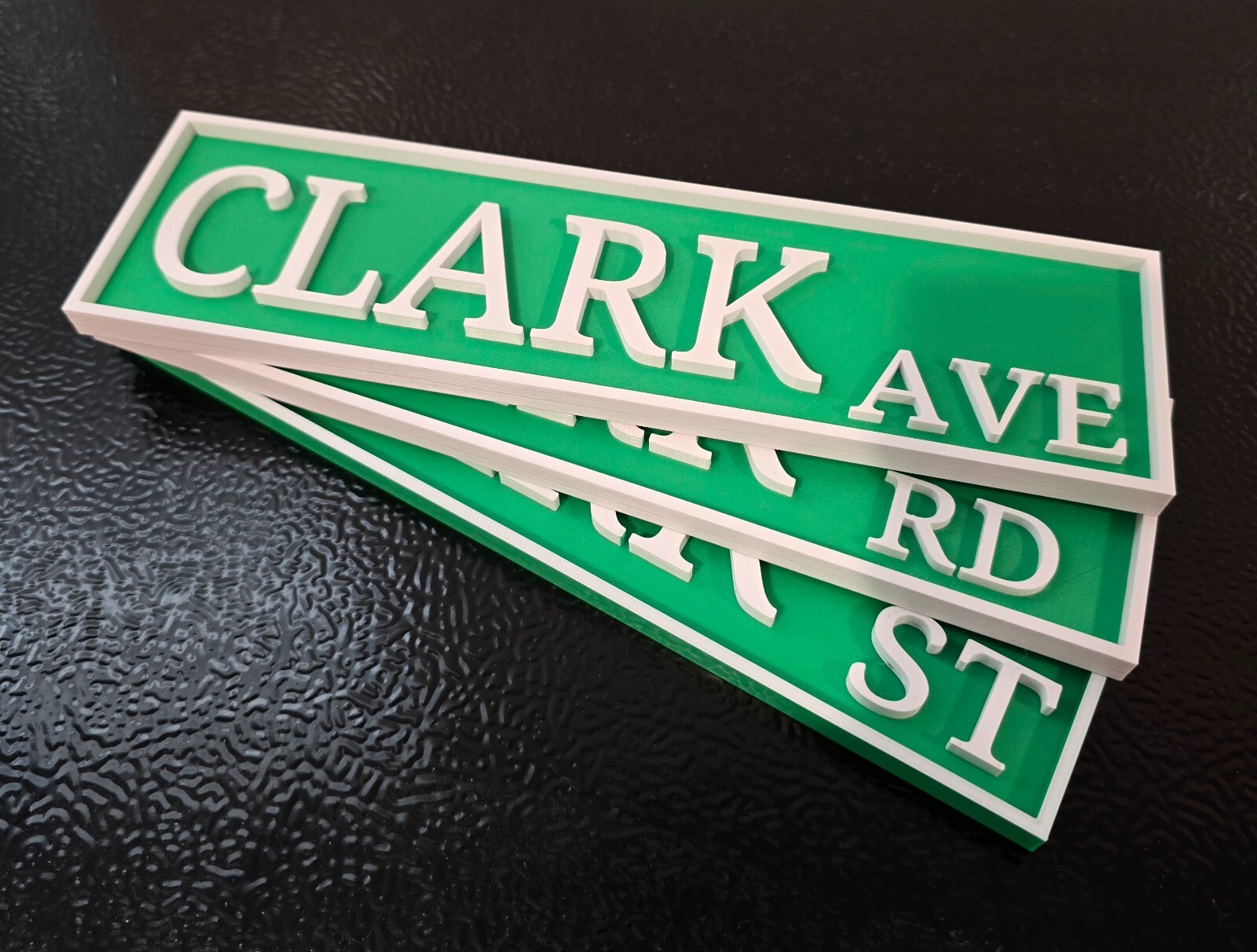 Custom 3D Street Sign - White and Green - Custom Road Sign - Man Cave Sign gallery