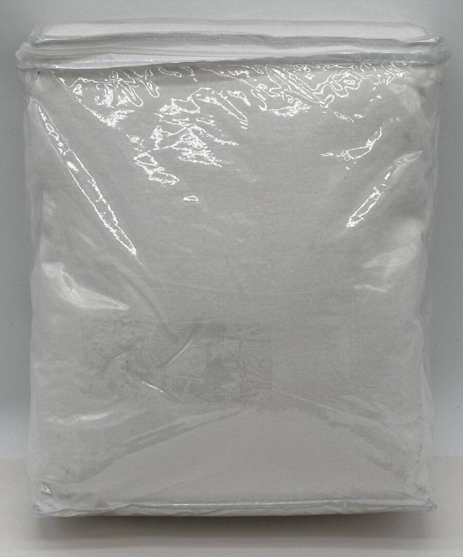 Pottery Barn Classic Belgian Flax Linen Drape Curtain (1) 100 x 108 ~ White gallery