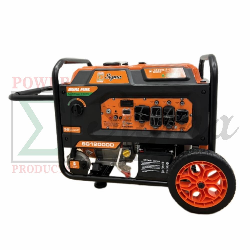 Sigma 12000 Watts Dual Fuel Electric Start Gas Generator with CO Alert gallery