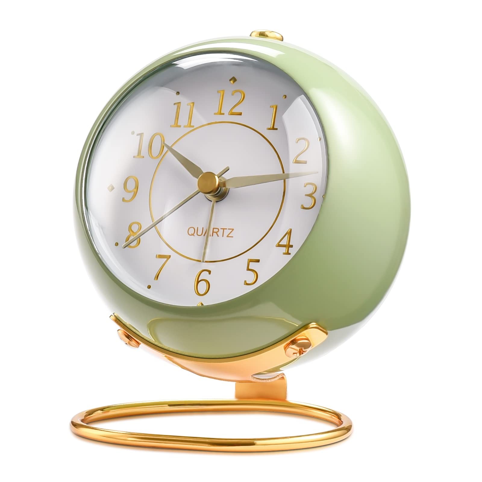 Analog Alarm Clocks,Retro Backlight Cute Simple Design Small Desk Clock with ... gallery