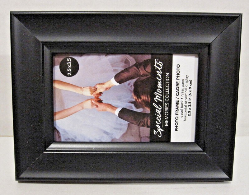[2 Pack] 2.5X3.5 in. Black Picture Frames Picture Frame Vertically or Horizontal gallery
