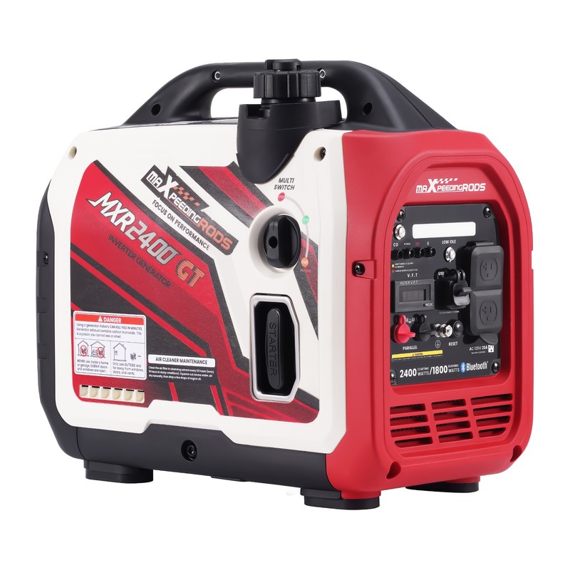 Quiet Inverter Generator 2400W App Data Monitor Eco Mode Lightweight Portable gallery