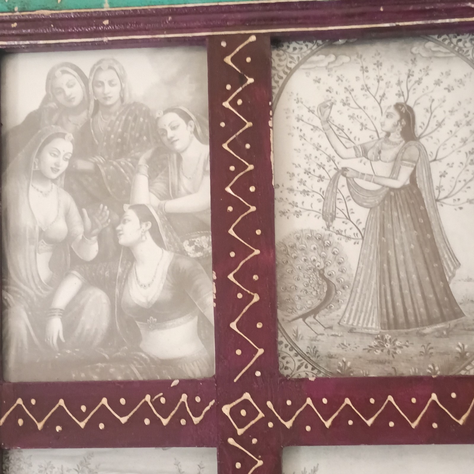 handcrafted wooden panel featuring Indian style traditional Indian window gallery