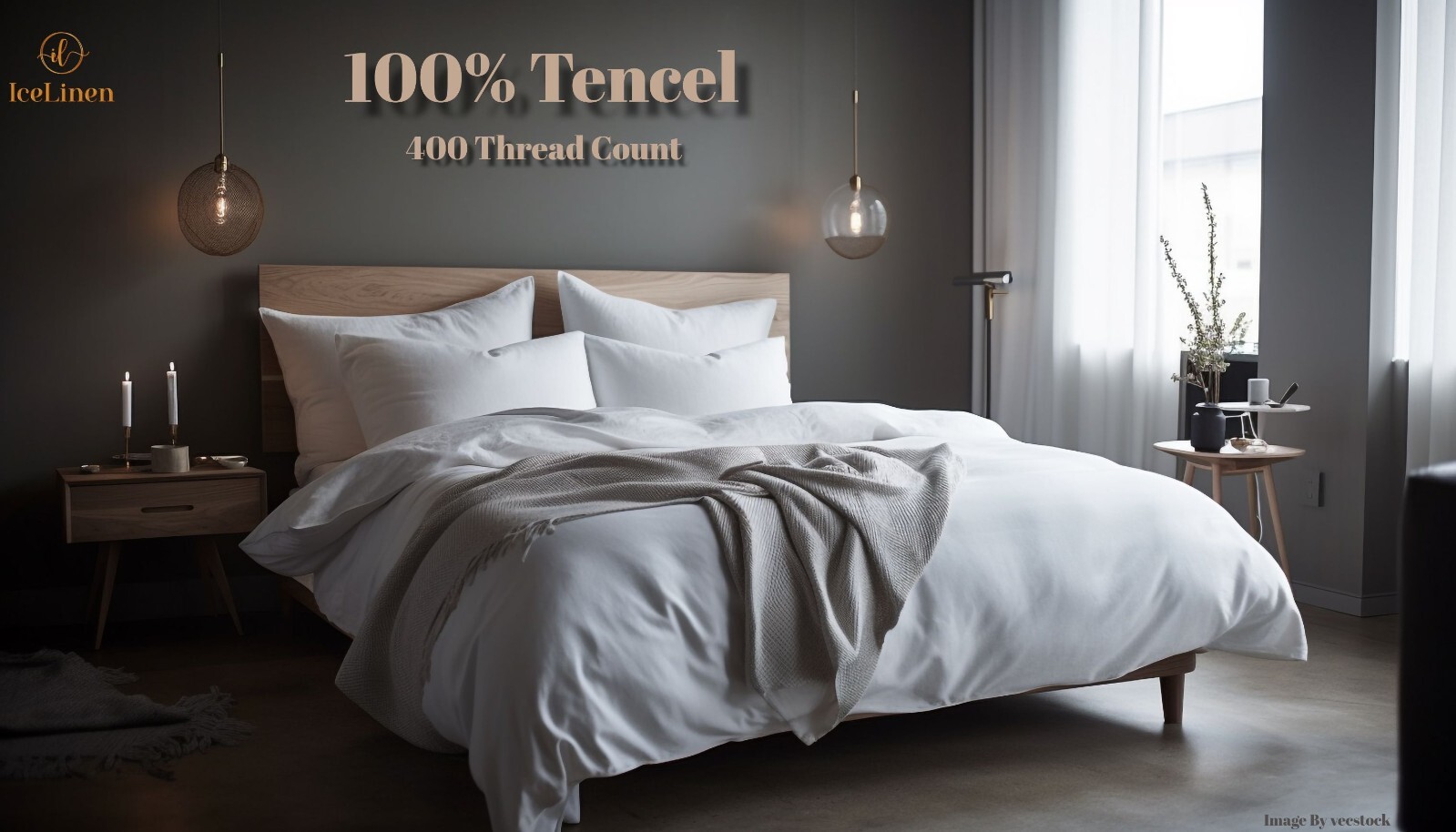 100% Tencel Eucalyptus Lyocell Sheets Queen 4pc Set Ultra Soft Cooling & Natural gallery