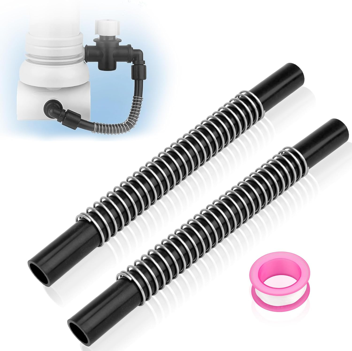 Pool Chlorinator PVC Flexible Tubes with Support Spring - for Rainbow 320, 322 C gallery