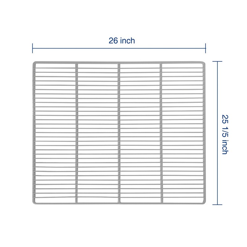 Replacement type 3-piece shelf for commercial refrigerator gallery