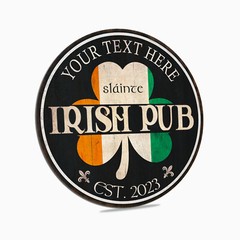 Personalized Irish Pub Sign, St Patrick’s Day Decor, Irish Decor Custom Bar Sign