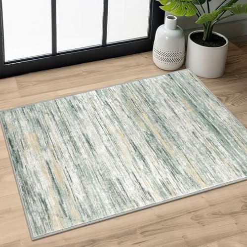 2x3 Green Yellow Modern Abstract Rug for 2' x 3' (Rectangular) Green/Yellow gallery