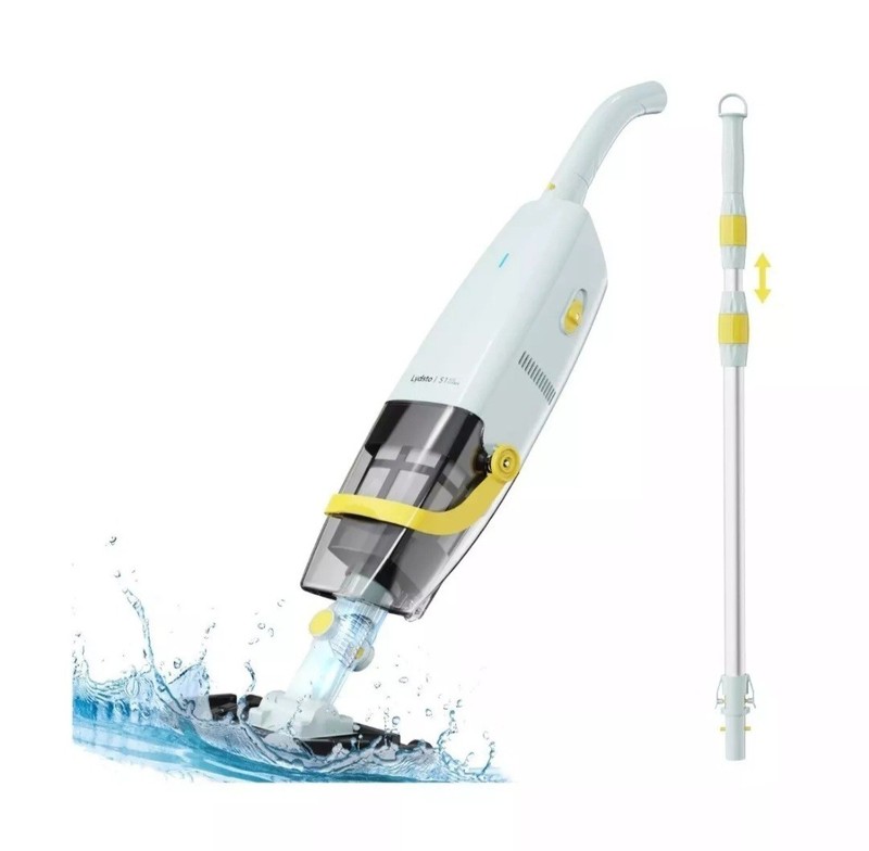 (2024 Upgraded) Lydsto Handheld Pool Vacuum with Telescopic Pole, Cordless Re... gallery