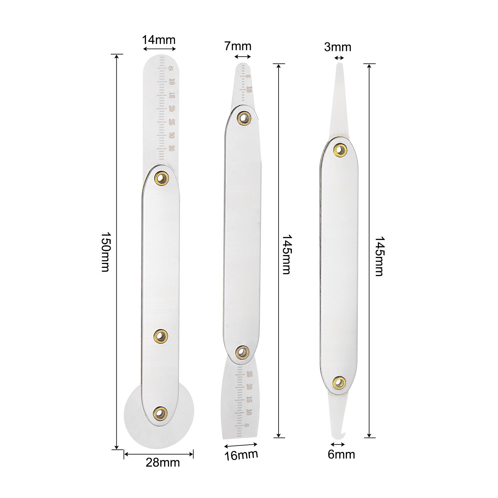 3 in 1 Electronics Repair Tool Kit, Metal Pry Bar Removal Set for Curved Screen gallery