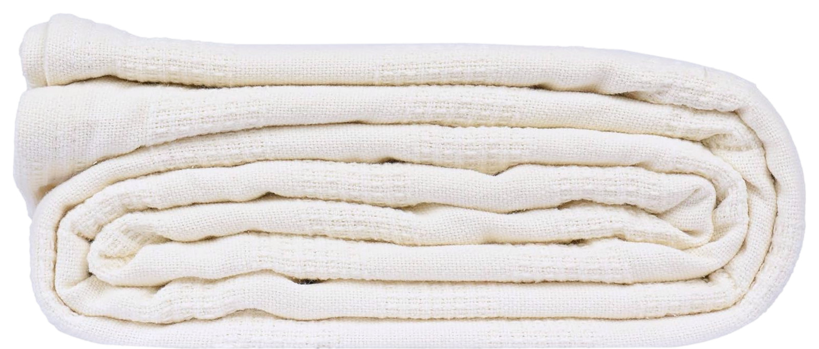 Hospital Thermal Blanket Throw Snag Free | 100% Cotton | Twin 66" x 90" | White gallery