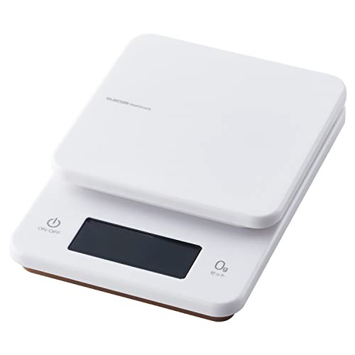 ELECOM Kitchen Scale Maximum 3kg Minimum 0.5g Display Backlit 0g Display gallery