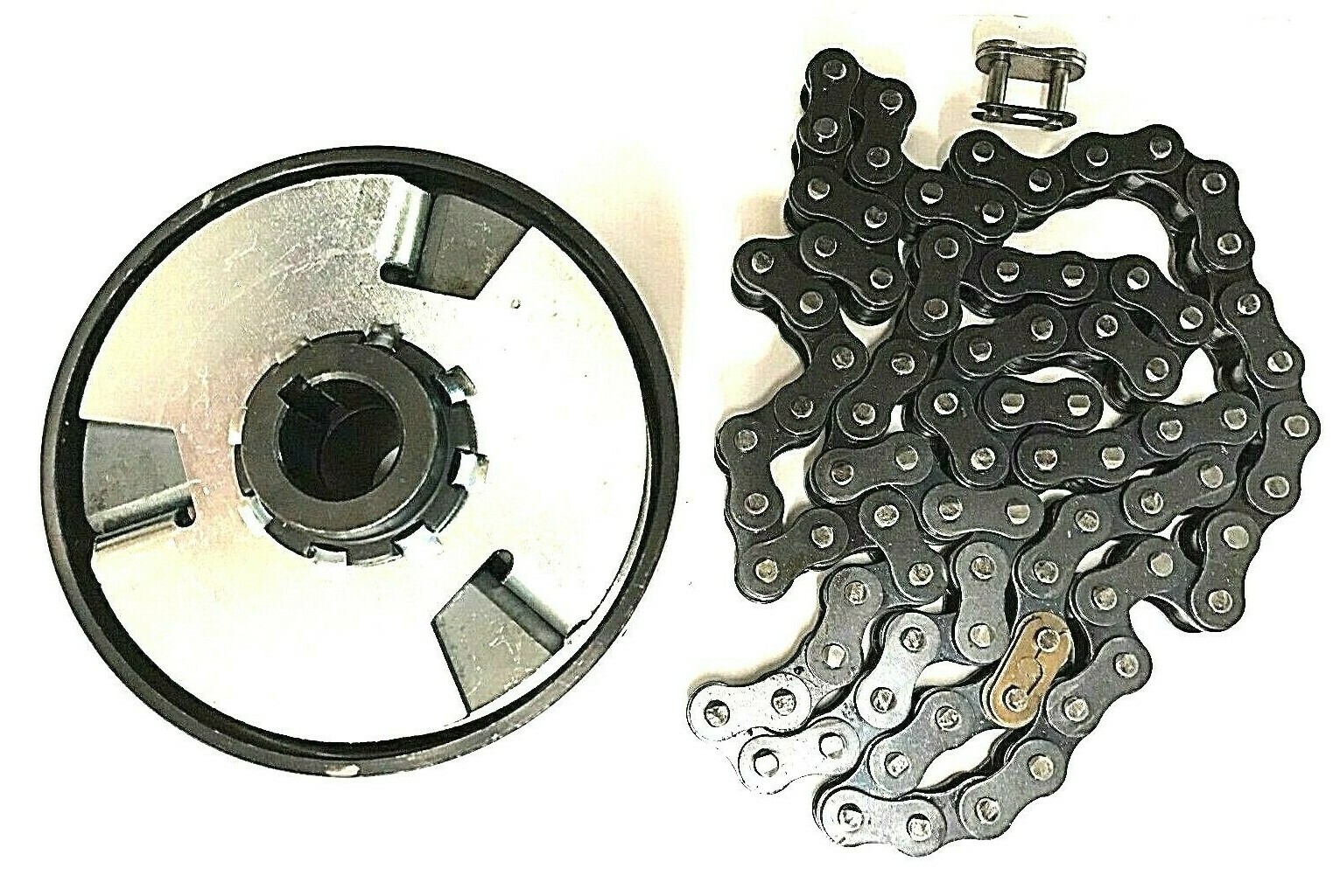 3/4'' BORE 12T #35 CENTRIFUGAL CLUTCH + CHAIN SET FITS COLEMAN MINI BIKE GO KART gallery