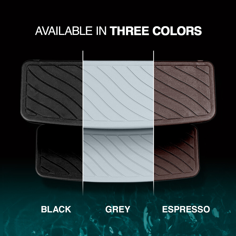 Puri Tech Universal Spa & Hot Tub Steps No Slip Grip Support Espresso with Black gallery