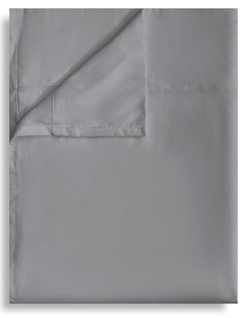 Flat Sheet Only Pack Top Bed Sheets, Soft Breathable Brushed King 1 Light Gray gallery