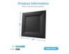 24-Pack Square Drop Ceiling Tile 2Ft X 2Ft in Black, PVC Ceiling Panel 24 X 24In gallery