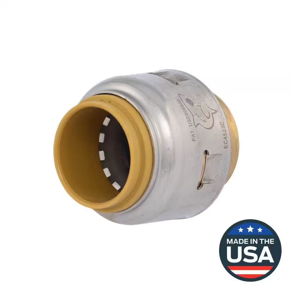 Max 1/2 In. Push-To-Connect Brass End Stop Fitting gallery
