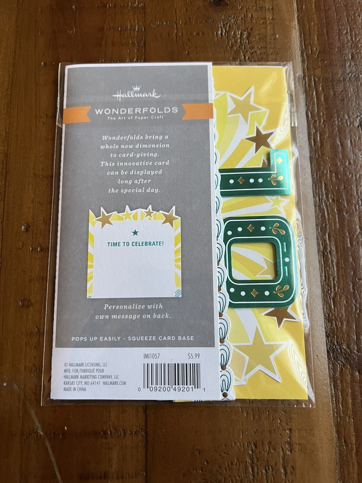 Hallmark Wonderfolds Mini Pop Up Card - 18 Years - New in Plastic gallery