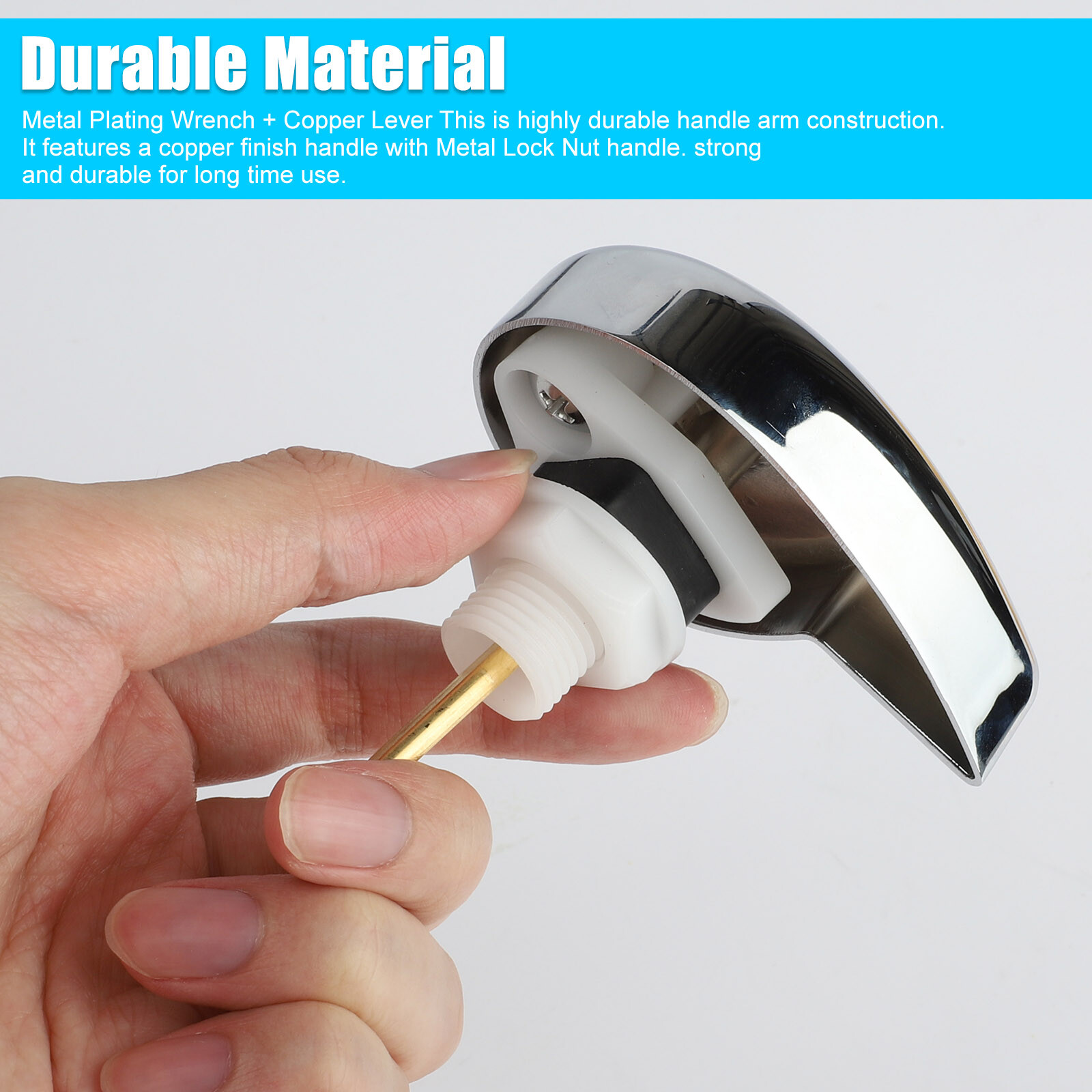 Easy Use Side Mount Toilet Flush Lever Handle Angle Fitting for TOTO Kohler Tank gallery
