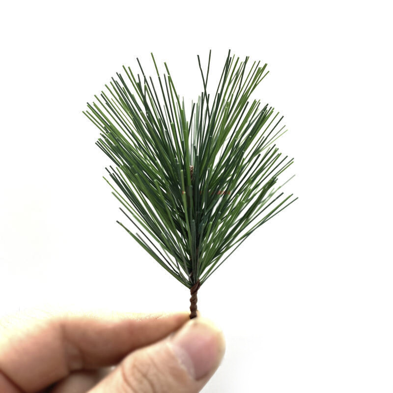 10pcs DIY Craft Pine Needles Branches Christmas Pine Twigs Stems Wreaths Decor gallery