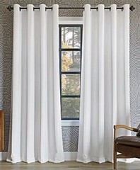 SUN ZERO Oslo 52″ x 108″ Theater Grade Blackout Grommet Curtain 1 Panel / White
