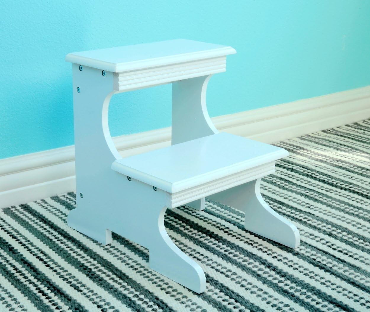 Bedside Stairs For High Beds Adults Two Step Stool Foot Steps Bed Ladder Wood gallery