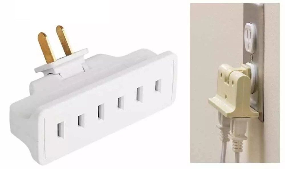 3 Pack Swivel 3-Way 2-Prong Electrical Outlet Wall Plug Power Splitter Adapter gallery